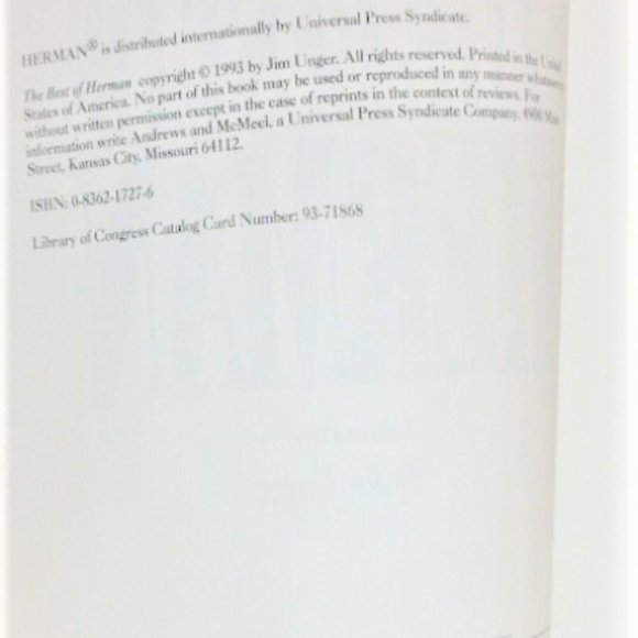 1st Printing 1993 The BEST of HERMAN Lonely Hearts  Jim Unger Comic Book Comedy - Picture 4 of 6